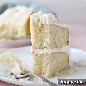 Velvet Vanilla Cake Recipe 29 Close-up of the interior texture of a slice of moist vanilla cake, highlighting its delicate crumb.