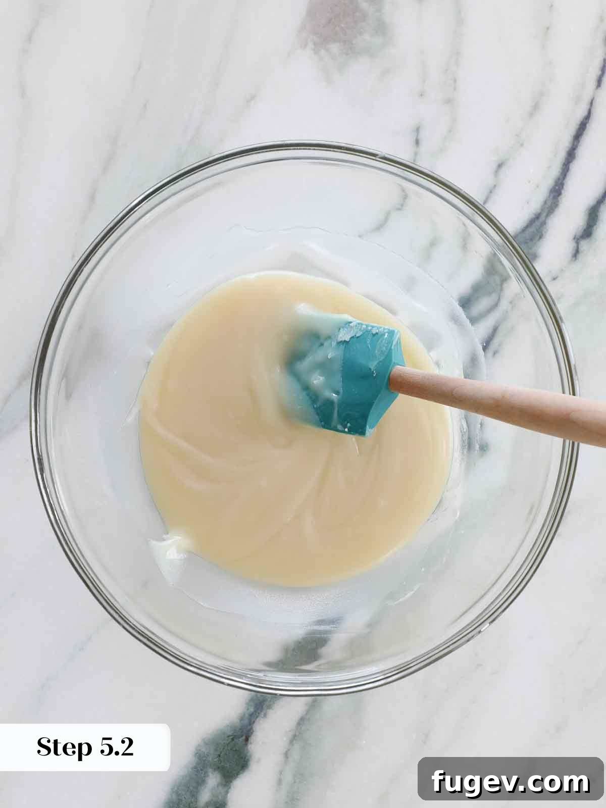 Silky Smooth Ermine Buttercream 11 The flour base for ermine frosting covered with plastic wrap, cooling to the ideal temperature.