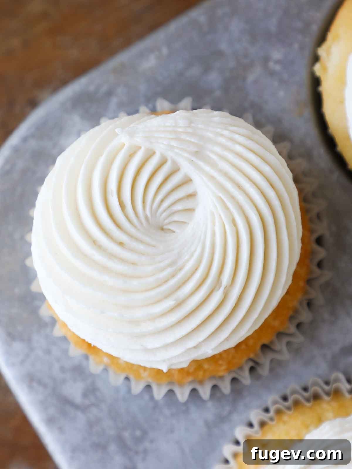 Silky Smooth Ermine Buttercream 5 Ermine frosting beautifully piped with a star tip, showcasing its firm and elegant texture.