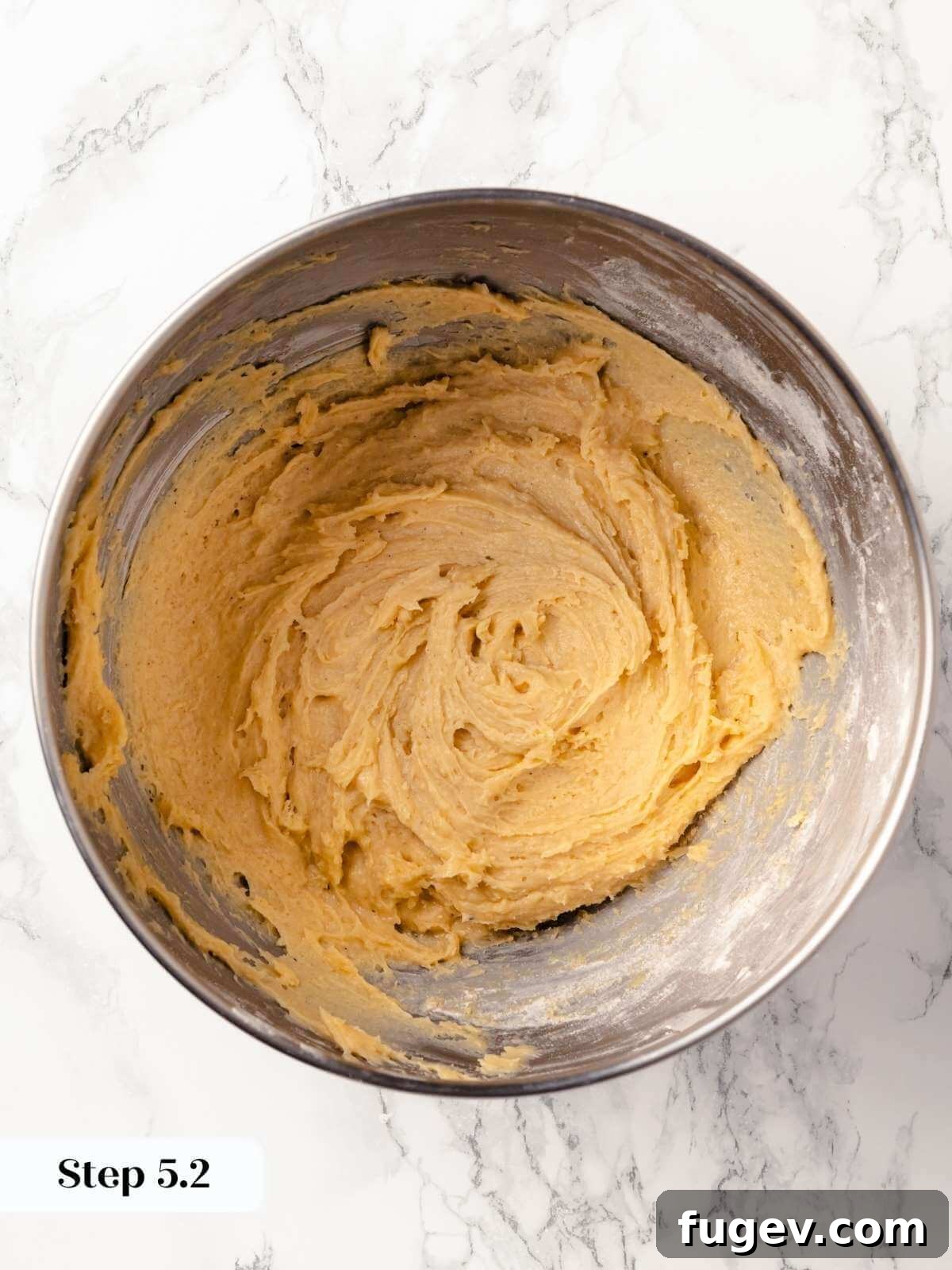 Old Fashioned Spiced Hermit Bars 12 Fully mixed hermit cookie dough in a bowl, ready for scooping.