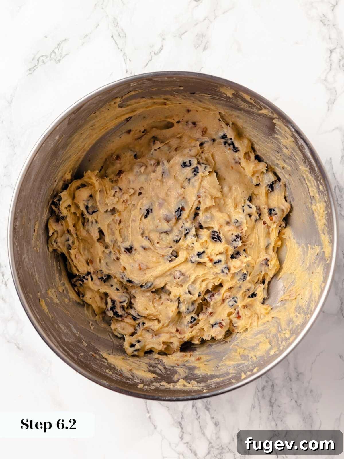Old Fashioned Spiced Hermit Bars 14 A bowl of hermit cookie dough, mixed and ready for shaping and baking.