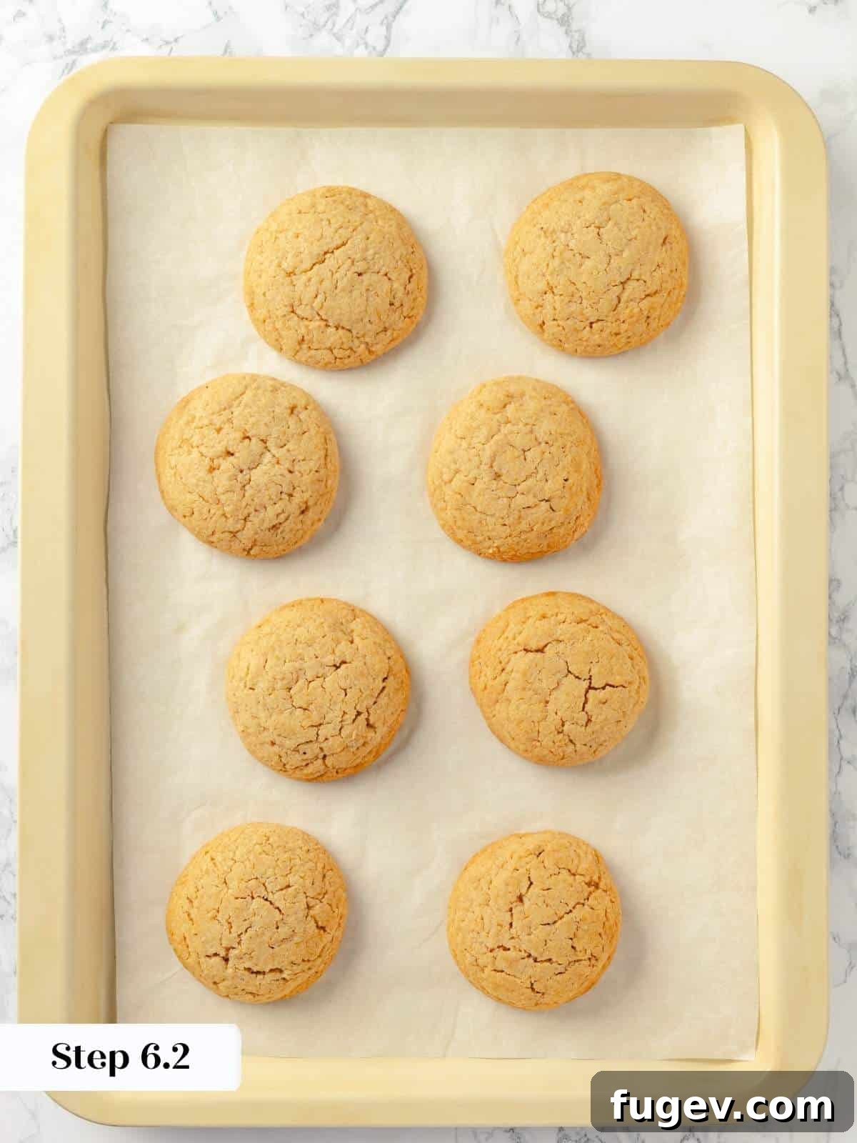 Chai-Spiced Sugar Cookies 15 Step 6 continuation: close-up of a cooled chai sugar cookie, showing its texture.