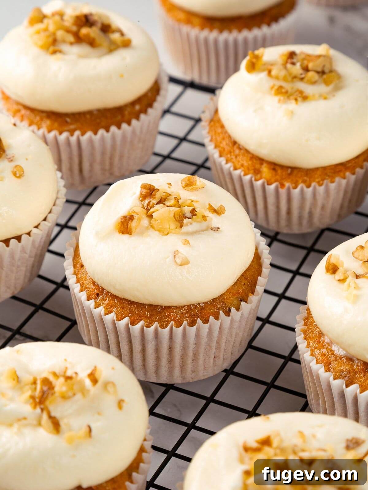 Decadent Carrot Cake Cupcakes 20 Frosted carrot cupcakes with smooth cream cheese topping.
