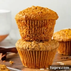 Wholesome Carrot Muffins 15 Thick, golden healthy carrot muffin with rustic texture and oat topping, perfect for a wholesome meal.