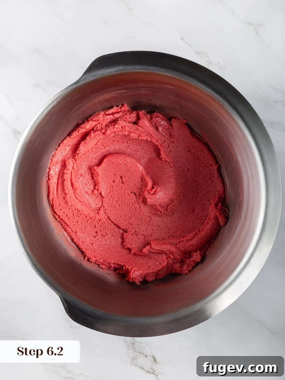 Luscious Cherry Chocolate Chip Cookies 12 Cherry chocolate chip cookie dough fully mixed to an even texture and color.