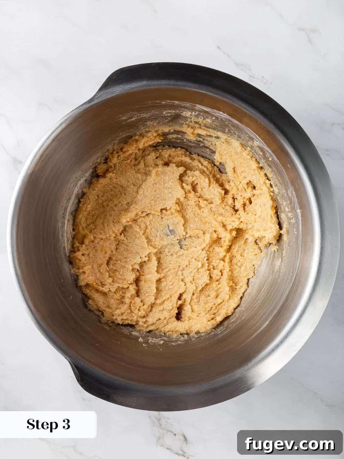 Luscious Cherry Chocolate Chip Cookies 8 Softened butter and light brown sugar being creamed together in a stand mixer bowl.