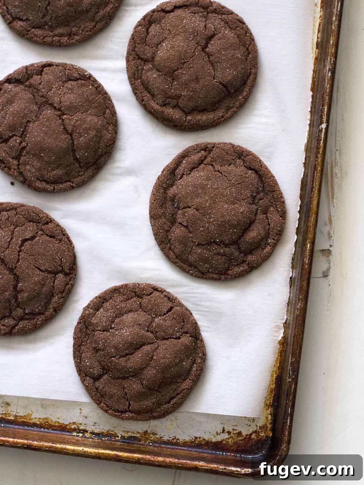 16 Festive Chocolate Christmas Cookies 30 Exquisite Chocolate Cardamom Cookies artfully arranged on a tray, highlighting their elegant and aromatic appeal.