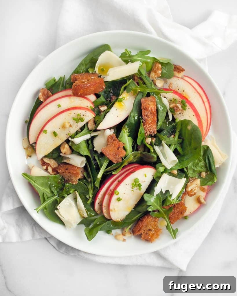 Harvest Apple Walnut Rye Salad 3 Apple Walnut Rye Salad