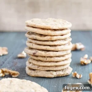 Chewy ginger butterscotch cookies on a white background.