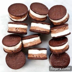 Black and White Ice Cream Sandwiches