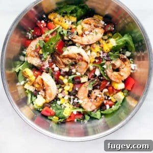 Grilled Chipotle Shrimp & Corn Salad