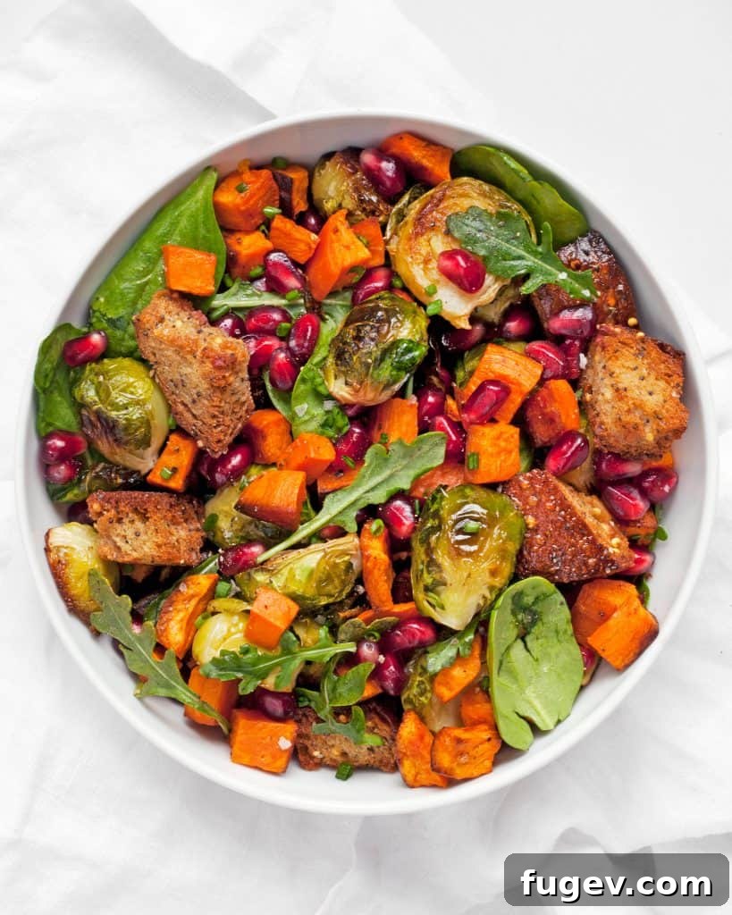 Autumn Harvest Panzanella 4 Fresh ingredients for Fall Panzanella Salad before assembly