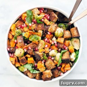 Autumn Harvest Panzanella 7 Fall Panzanella Salad