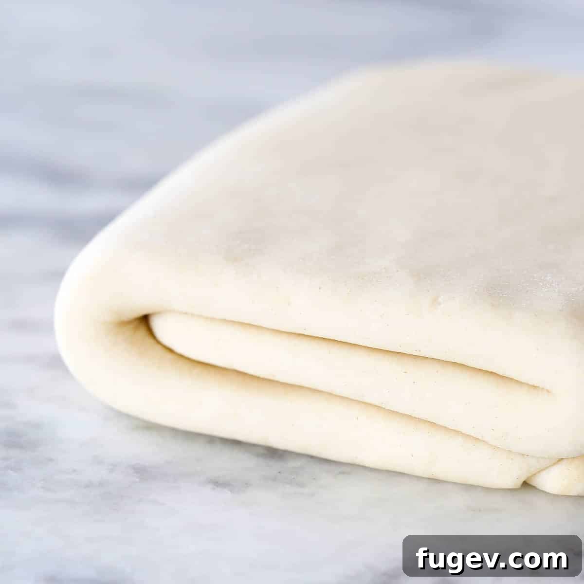 Butter-Wrapped Puff Pastry 2 Inverse Puff Pastry close up detail showcasing flaky layers