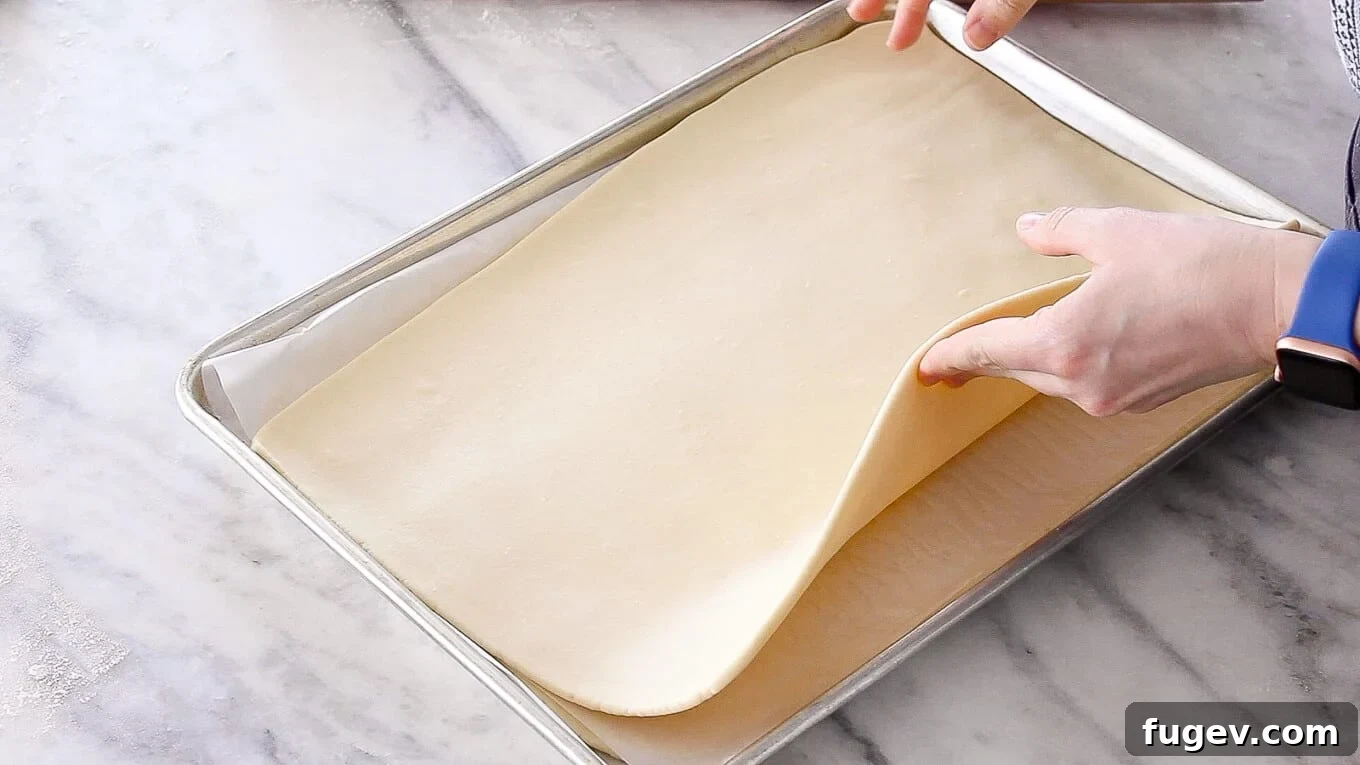 Butter-Wrapped Puff Pastry 6 Inverse Puff Pastry sheets rolled out on parchment paper