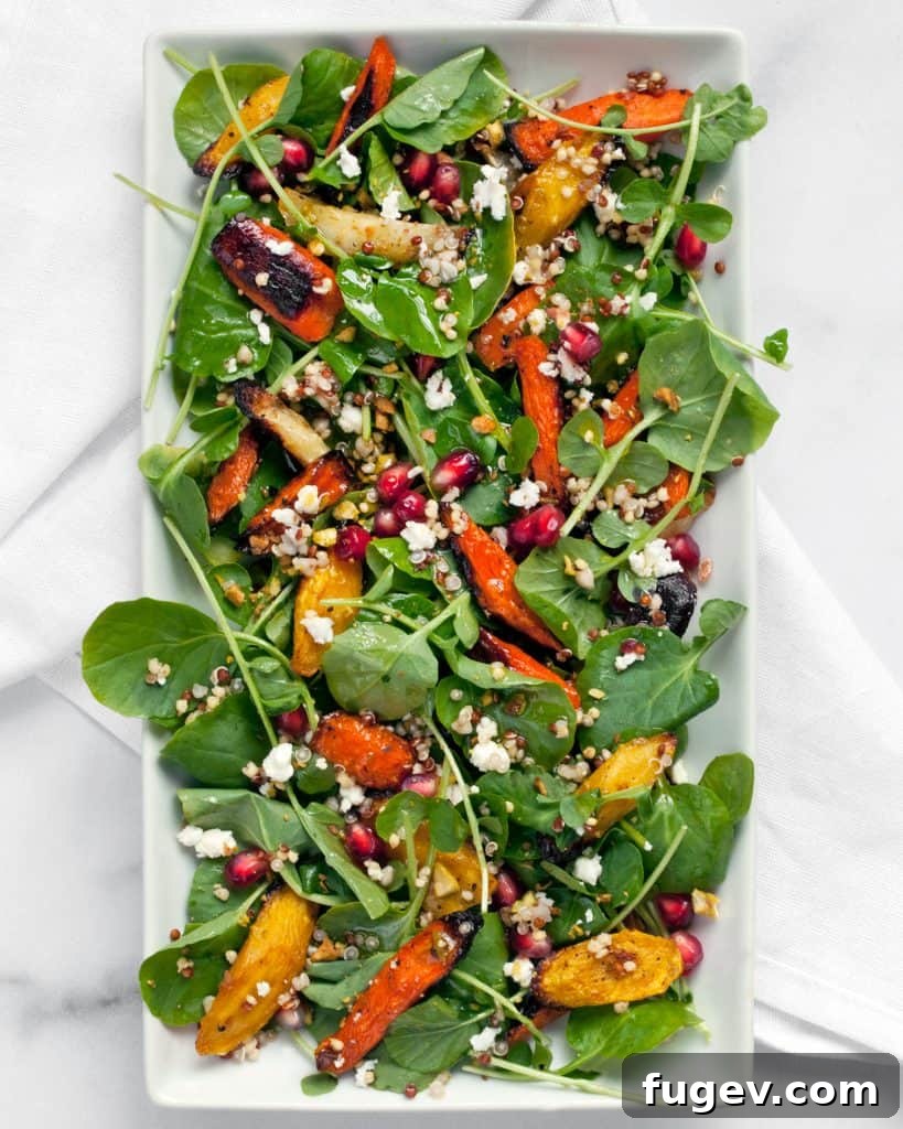 Caramelized Carrots and Tangy Feta Salad 3 Close-up of roasted carrots for a healthy salad