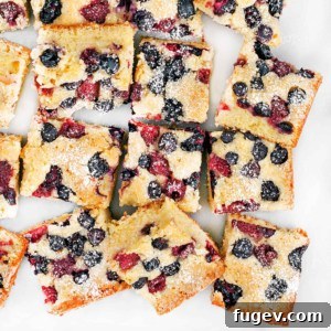 Mixed Berry Cornmeal Cake