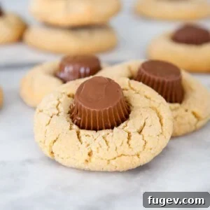 Peanut Butter Cup Cookies close up