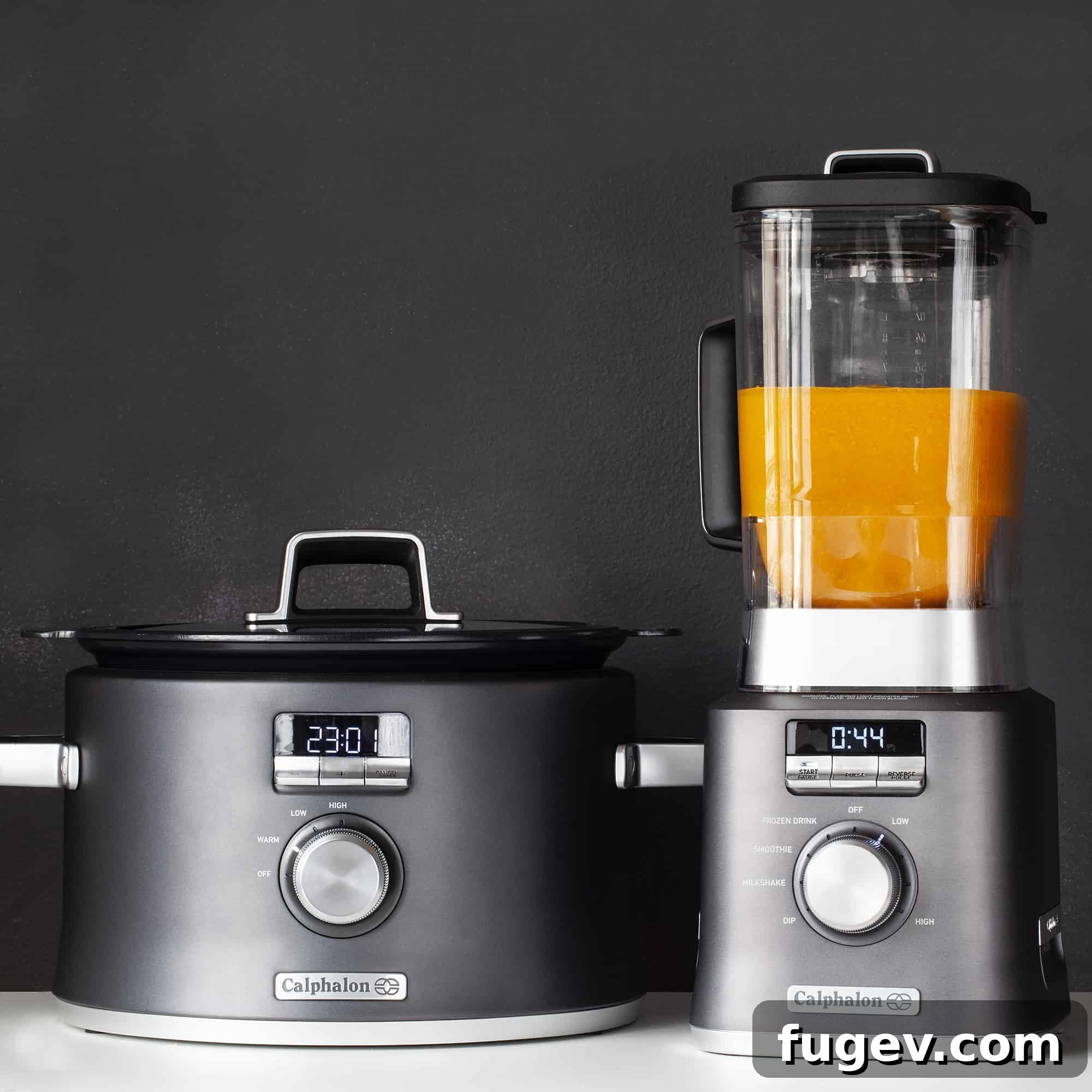 Velvety Slow Cooker Butternut Curry 4 Butternut Squash Soup simmering in a Calphalon Digital Sauté Slow Cooker