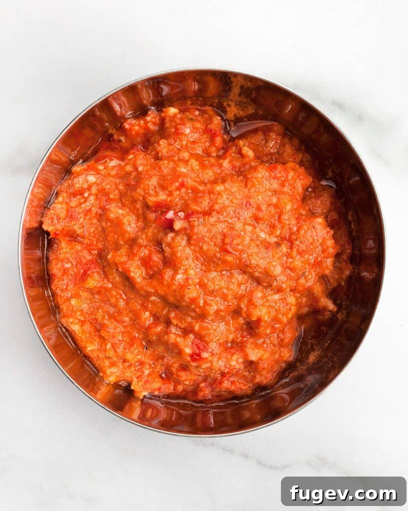Slow Roasted Tomato Pesto 4 Close-up of the ingredients for Roasted Tomato Pesto
