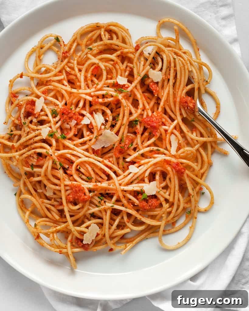 Slow Roasted Tomato Pesto 5 Roasted Tomato Pesto in a bowl, ready to serve