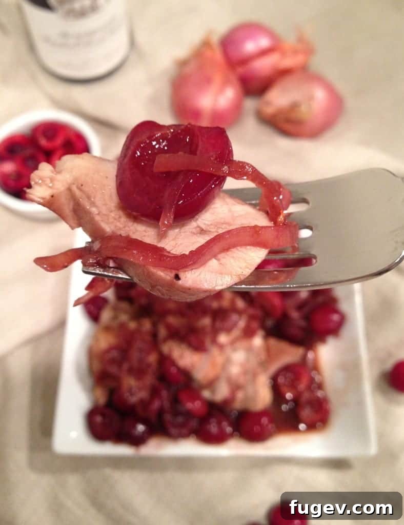 Cherry Wine Braised Chicken 3 Close-up of golden-brown chicken breast ready for the cherry wine sauce