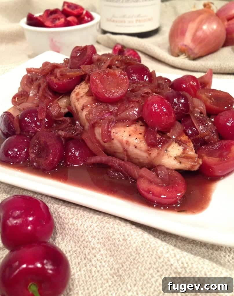 Cherry Wine Braised Chicken 4 Thinly sliced shallots caramelizing in a pan with melted butter