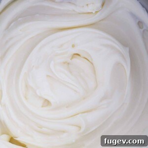Cream Cheese Buttercream in mixing bowl