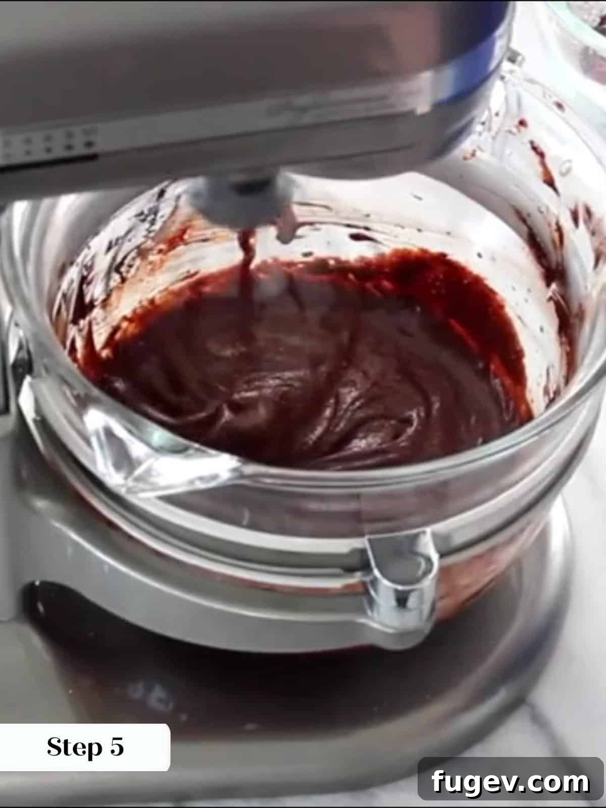 Peppermint Fudge Brownies 11 Slowly incorporating melted chocolate into the whipped egg foam, creating a smooth and cohesive brownie batter.