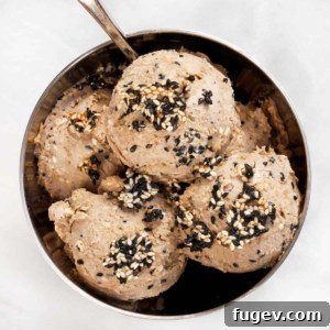 Velvety Roasted Banana Tahini Vegan Ice Cream 4 Vegan Roasted Banana Tahini Ice Cream