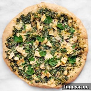 Spinach Artichoke Pizza
