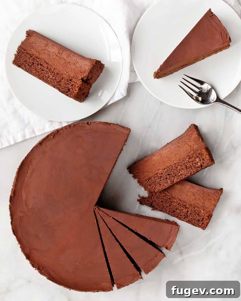 Silken Chocolate Cloud Cake 2 Chocolate Mousse Cake, a balanced dessert with rich cake and airy frosting.