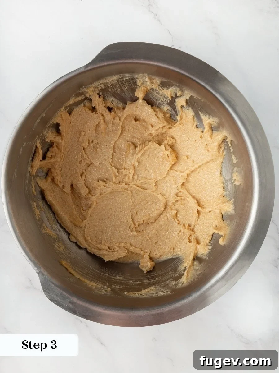 Egg and vanilla emulsify the base so these almond flour chocolate chip cookies bake up tender.