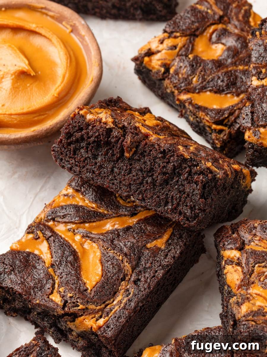 Fudgy Peanut Butter Brownies Recipe 5 Extra peanut butter styling makes these peanut butter brownies feel generous and ready to share.