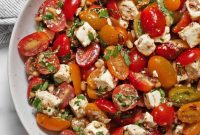 Marinated Feta and Tomato Salad with Fresh Herbs