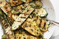Grilled Zucchini and Summer Squash with Walnut Gremolata