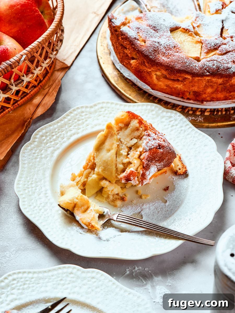 Classic French Apple Cake Recipe 10 Every angle of this french apple cake shows the same almond-rich, fruit-filled interior worth showing twice.