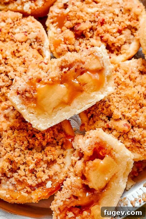 Classic French Apple Cake Recipe 11 How thin a pressed shell can be and still hold mini apple pies together.